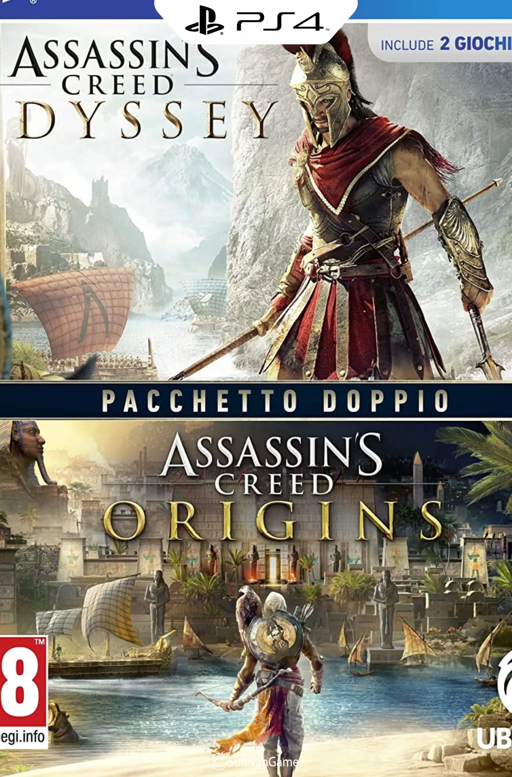 دیسک بازی Assassin’s Creed Origins + Odyssey Double Pack PS4 کارکرد