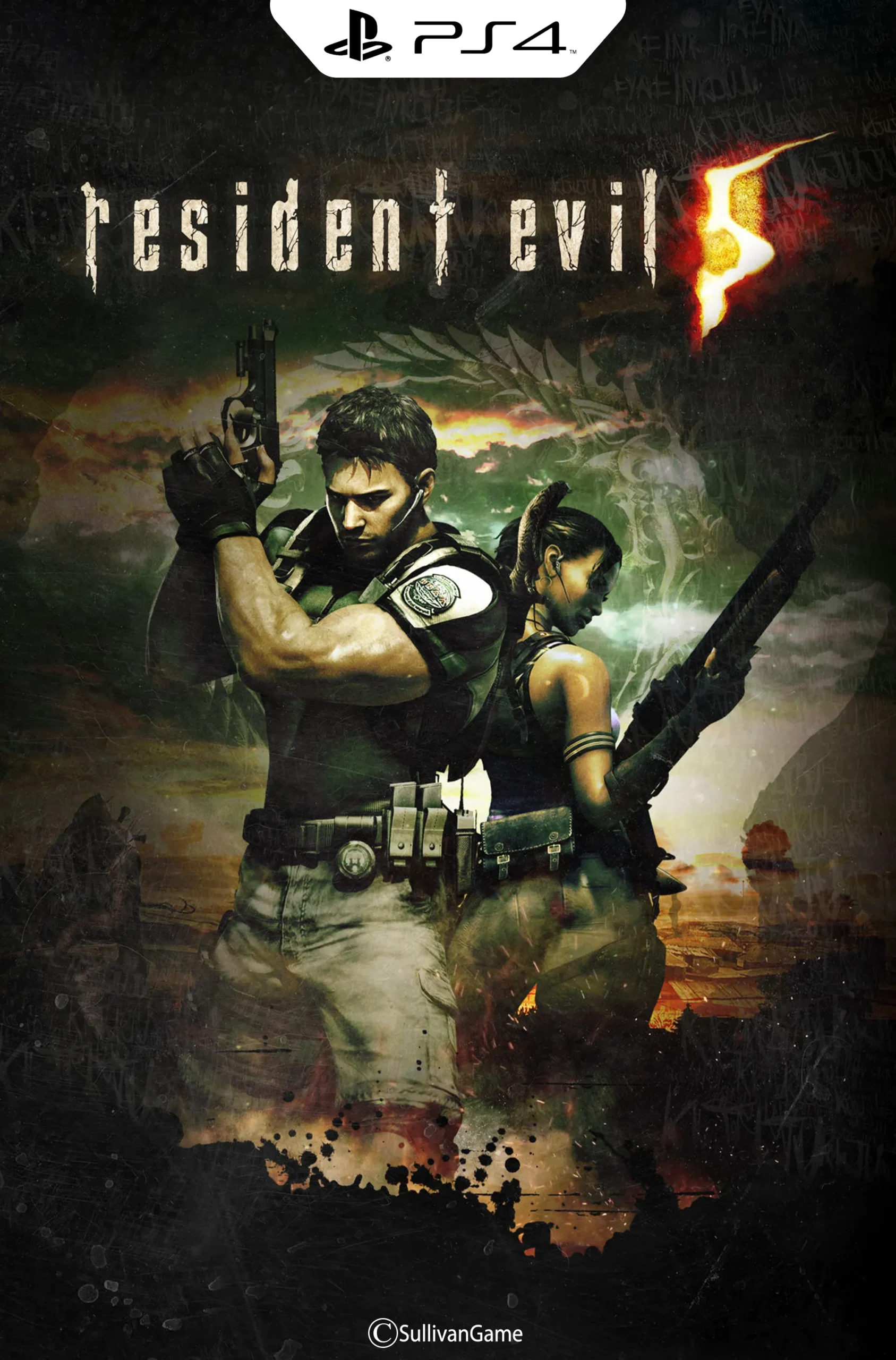 دیسک بازی Resident Evil 5 PS4 کارکرده