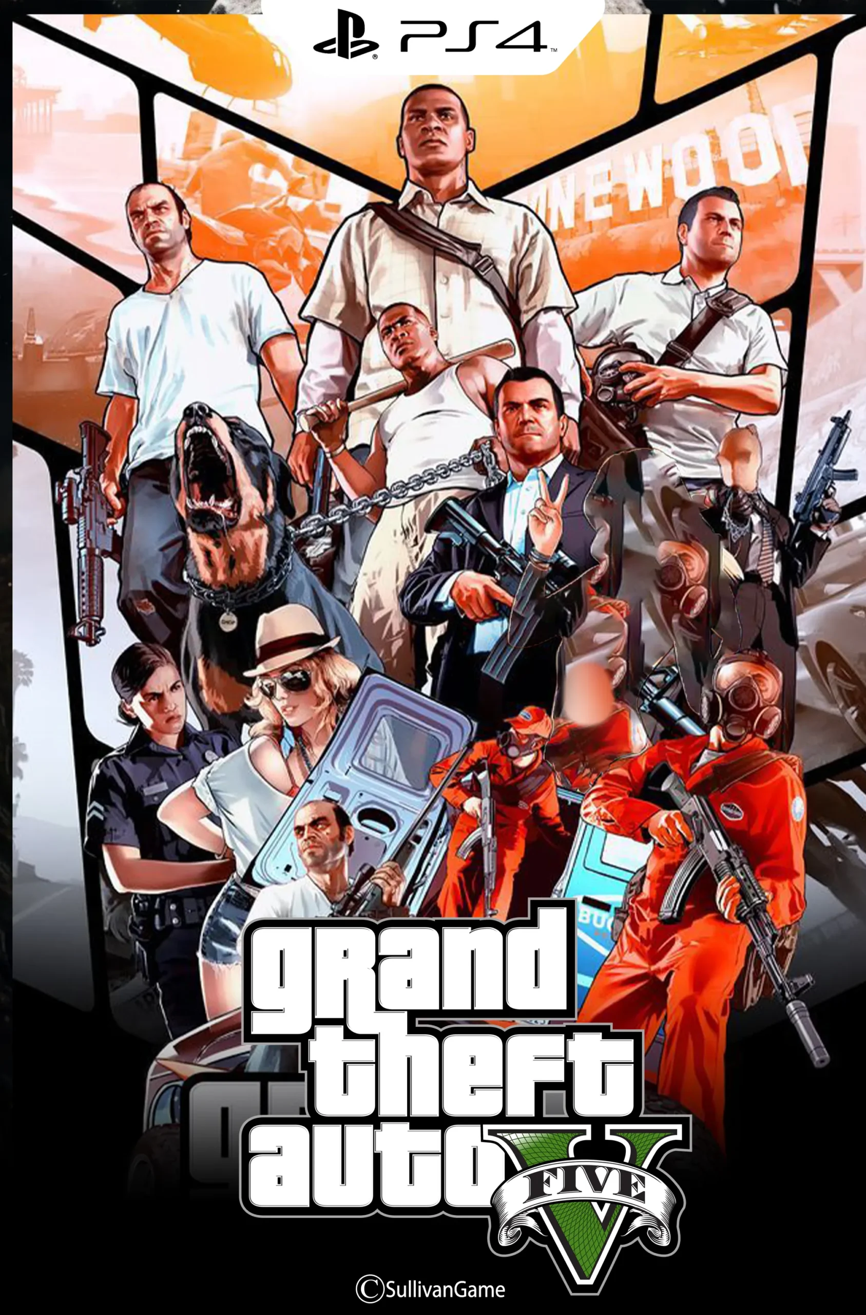 دیسک بازی Grand Theft Auto V: GTA V PS5 کارکرده