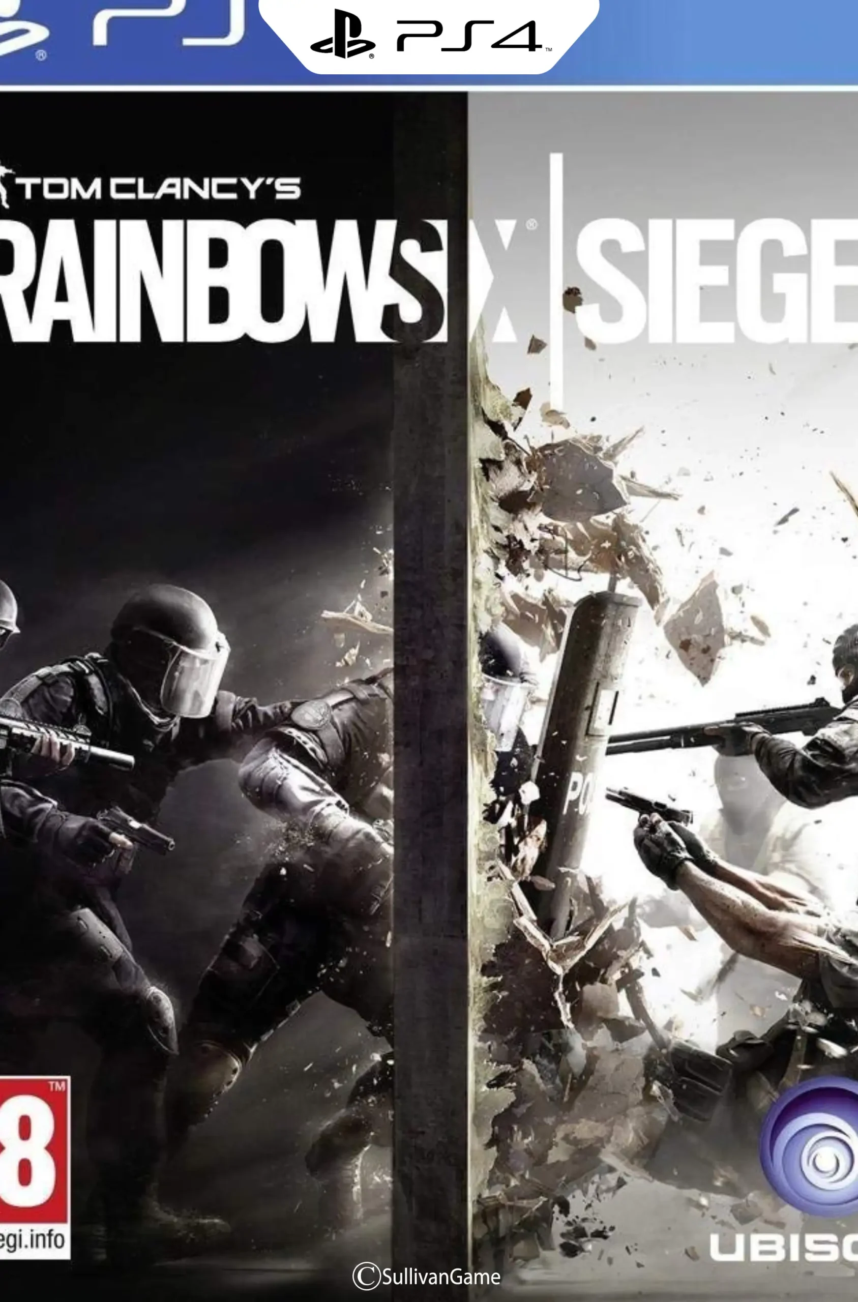 دیسک بازی Rainbows siege PS4 کارکرده
